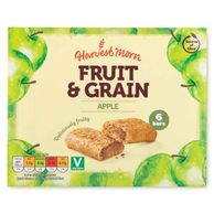 Apple Fruit & Grain Cereal Bars 222g 6 Pack Harvest Morn